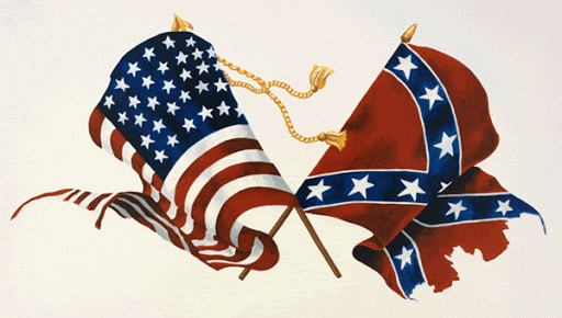 Union-Confederate Flags